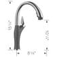 Blanco Artona Pull-Down Kitchen Faucet 1.5 GPM in PVD Steel and Cinder, , large