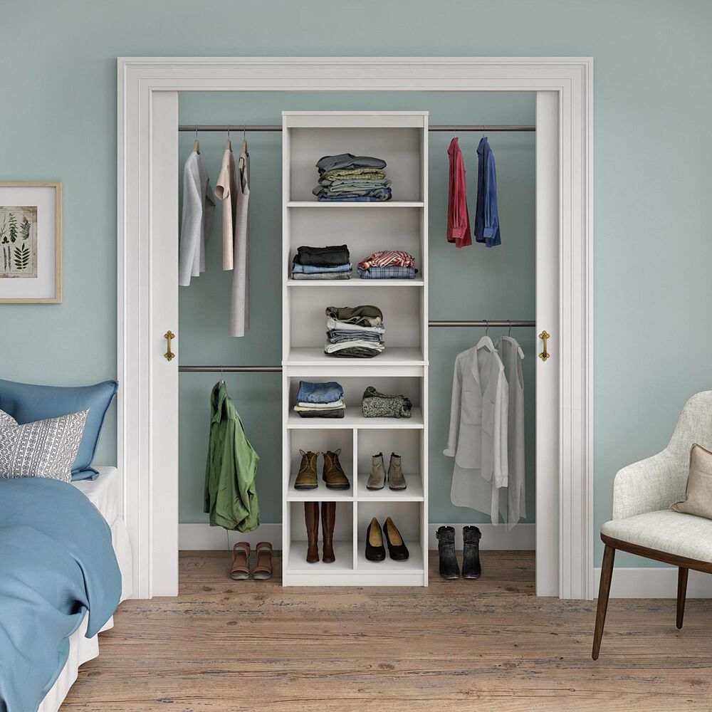 DHP Closet Storage System in White, , large