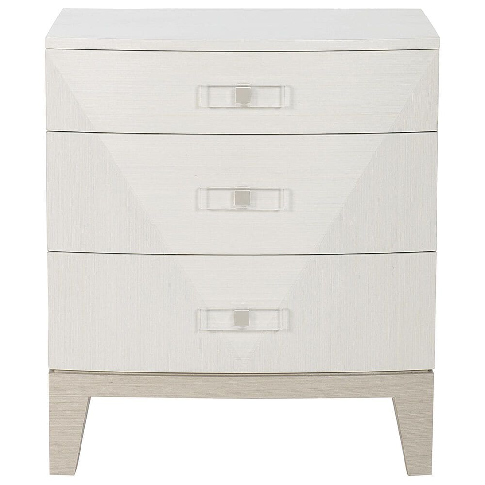 Bernhardt Axiom 3 Drawer Nightstand in Linear White, , large