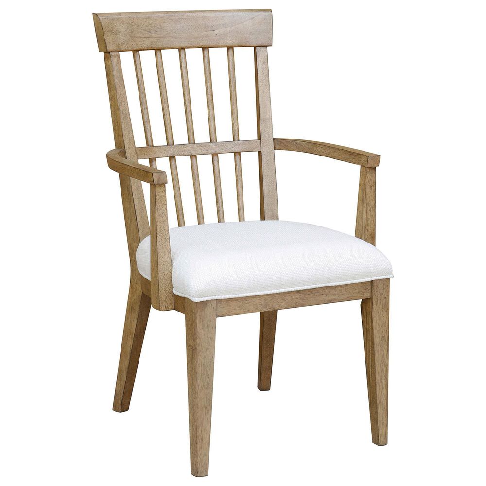 Drew and Jonathan Home Catalina Arm Chair in Light Brown, , large