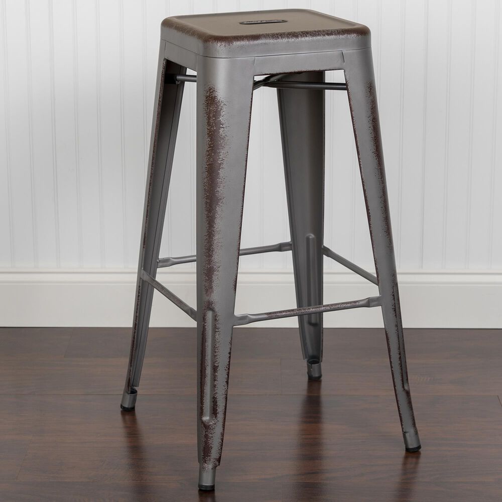 Flash Furniture 30" Barstool in Gray, , large