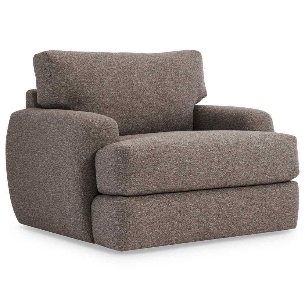 Bernhardt Cameron Swivel Chair in Beige and Tan, , large