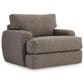 Bernhardt Cameron Swivel Chair in Beige and Tan, , large