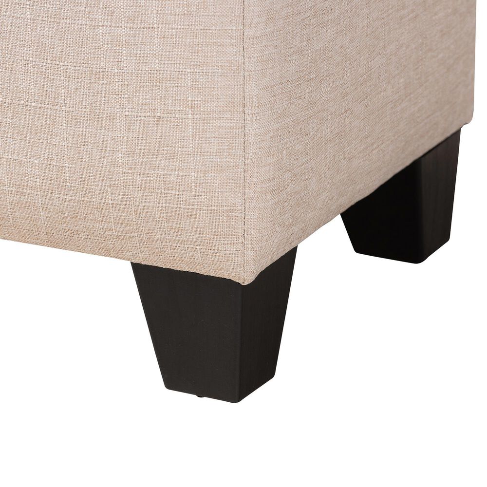 Baxton Studio Fera Storage Ottoman in Beige, , large