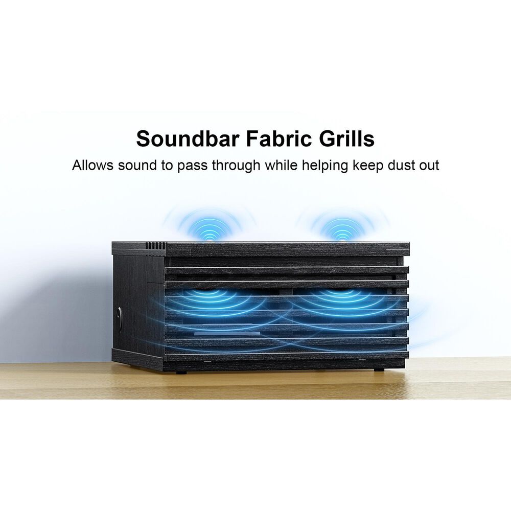 ErgoAV Modular Soundbar Cabinet in Black, , large