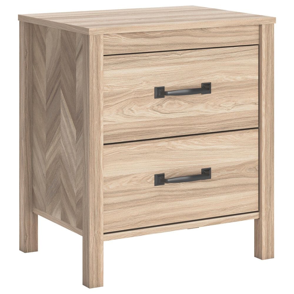 Ashley Battelle 2-Drawer Nightstand in Tan, , large
