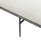 Furniture of America Lalia Metal Padded Upholstered Bench in Gun Metal, , large