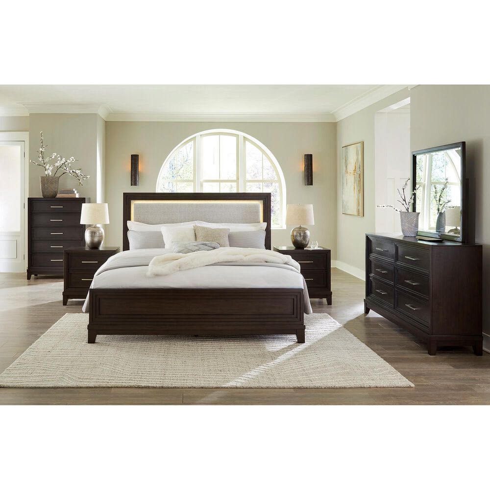 Ashley Neymorton 5-Drawer Chest in Dark Grayish Brown, , large