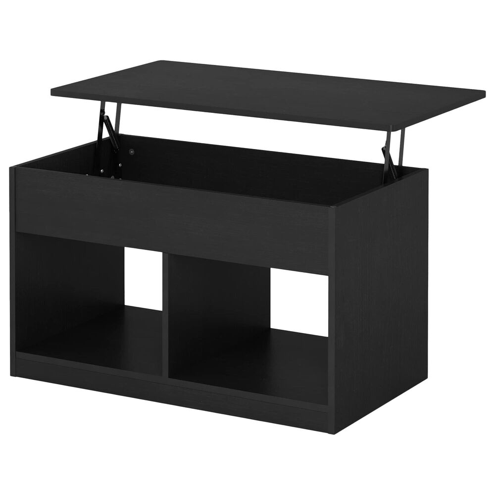HOMLUX 2-Cube Lift Top Coffee Table in Americano, , large