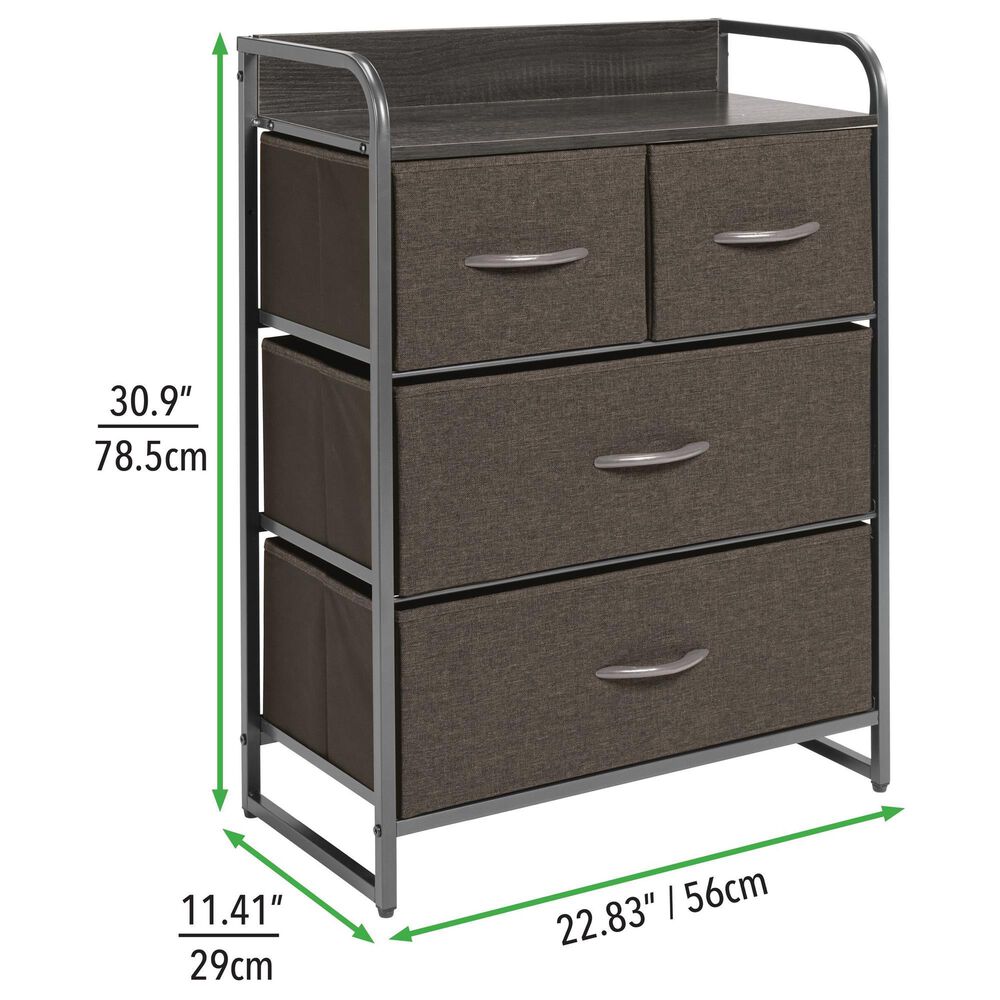 mDesign 4-Drawer Chest in Charcoal, , large