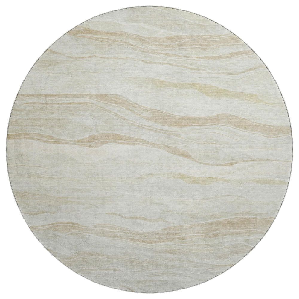 Dalyn Rug Company Pacifica PA6 8" Round Beige Area Rug, , large