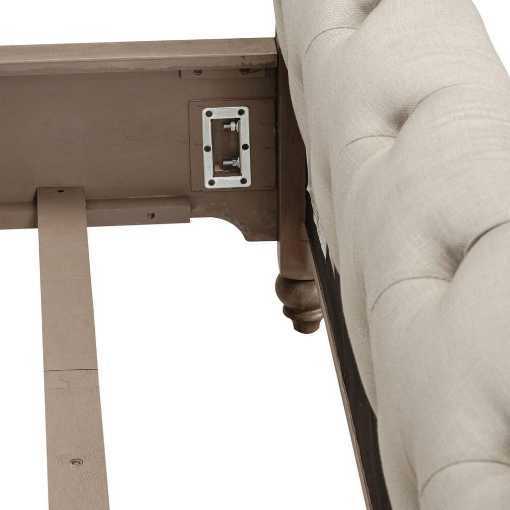 Belle Furnishings Americana Farmhouse Queen Sleigh Bed in Dusty Taupe, , large