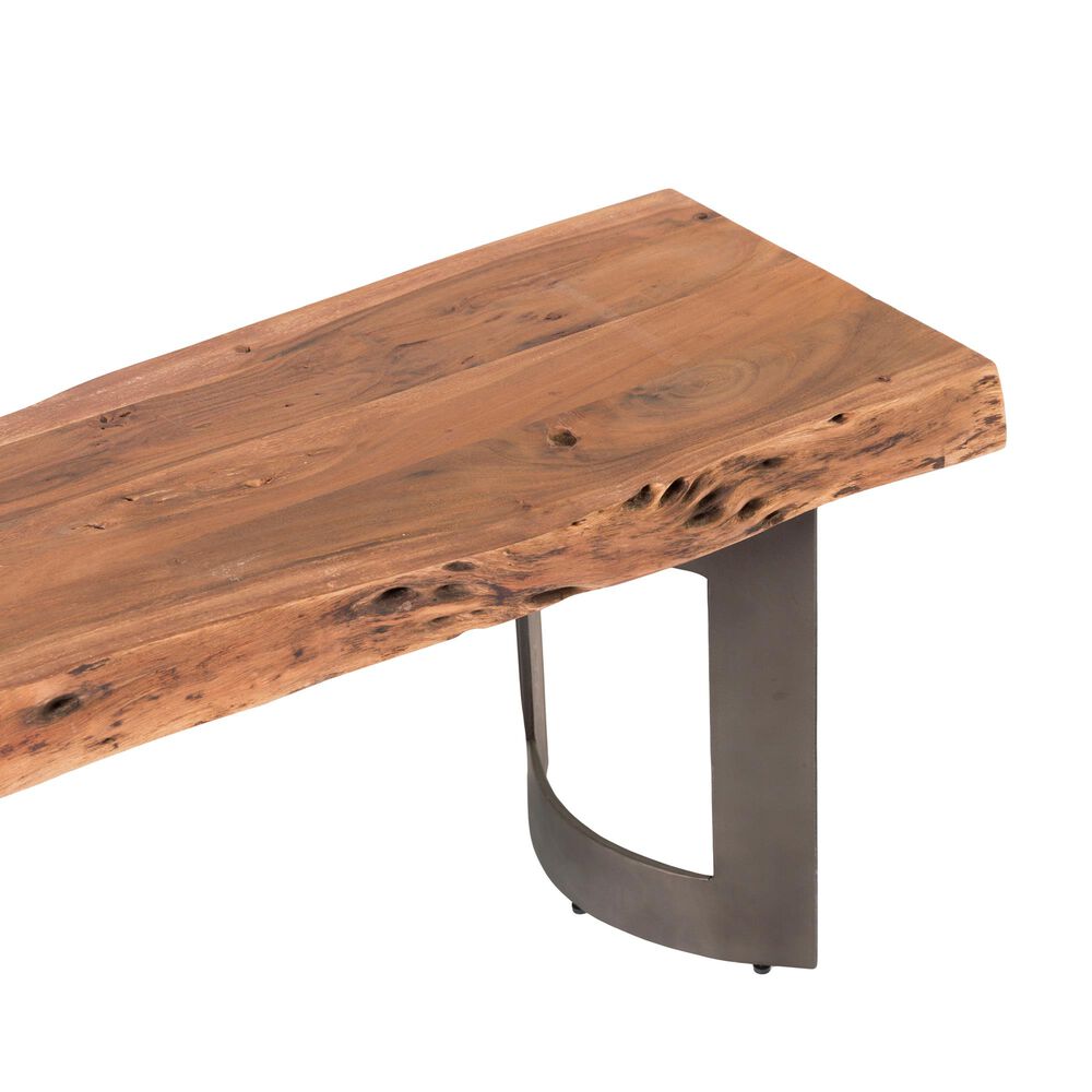 Moe&#39;s Home Collection Bent Extra Small Bench in Brown, , large