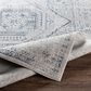 Surya Aisha AIS-2318 12" x 15" Charcoal, Gray, Off-White and Dark Blue Area Rug, , large