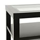 Waltham Urban Icon Square End Table in Polished Black, , large