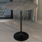 Leisuremod Verve 36" Round Bar Height Dining Table with Sintered Stone Top in Black and Grey - Table Only, , large