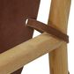 Joybird Hazel Leather Accent Chair in Chocolate and Natural, , large