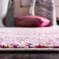 Safavieh Madison MAD604R 3" x 5" Cream and Fuchsia Area Rug, , large