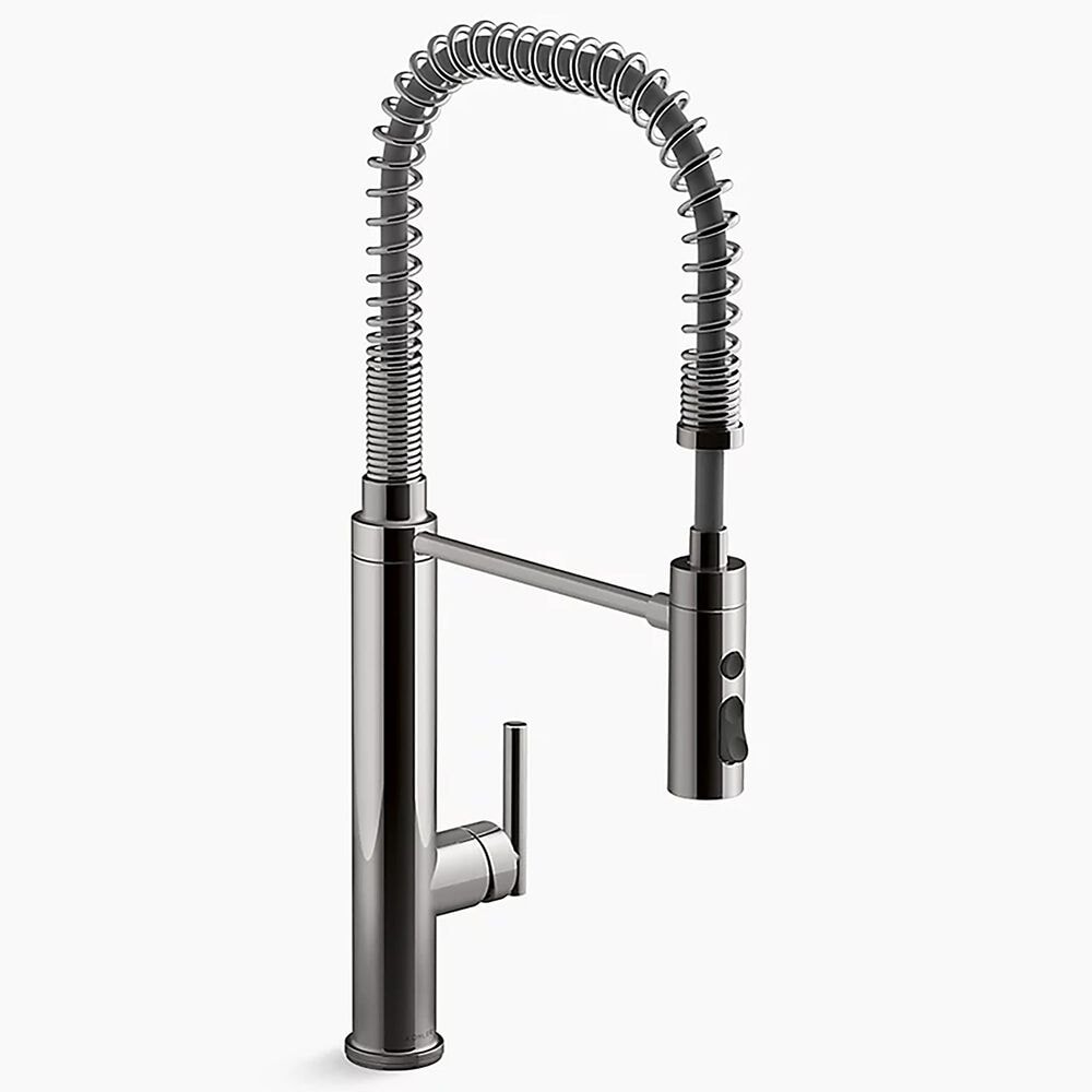 Kohler Purist Semi-Professional Pull-Out Kitchen Sink Faucet in Vibrant Titanium, , large