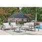 Ashley Hurley Park Patio Loveseat in Gray, , large