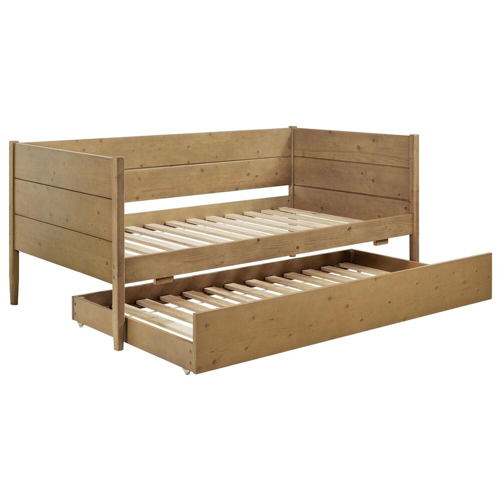 Coaster Calinda Twin Daybed with Trundle in Warm Natural Brown, , large