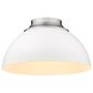Golden Lighting Zoey Flush Mount in White, , large