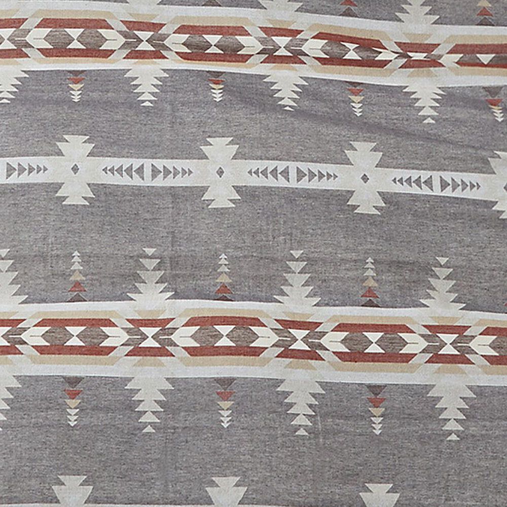 Levtex Corrales 3-Piece King Reversible Duvet Cover Set in Grey, Cream, Taupe and Brick Red, , large