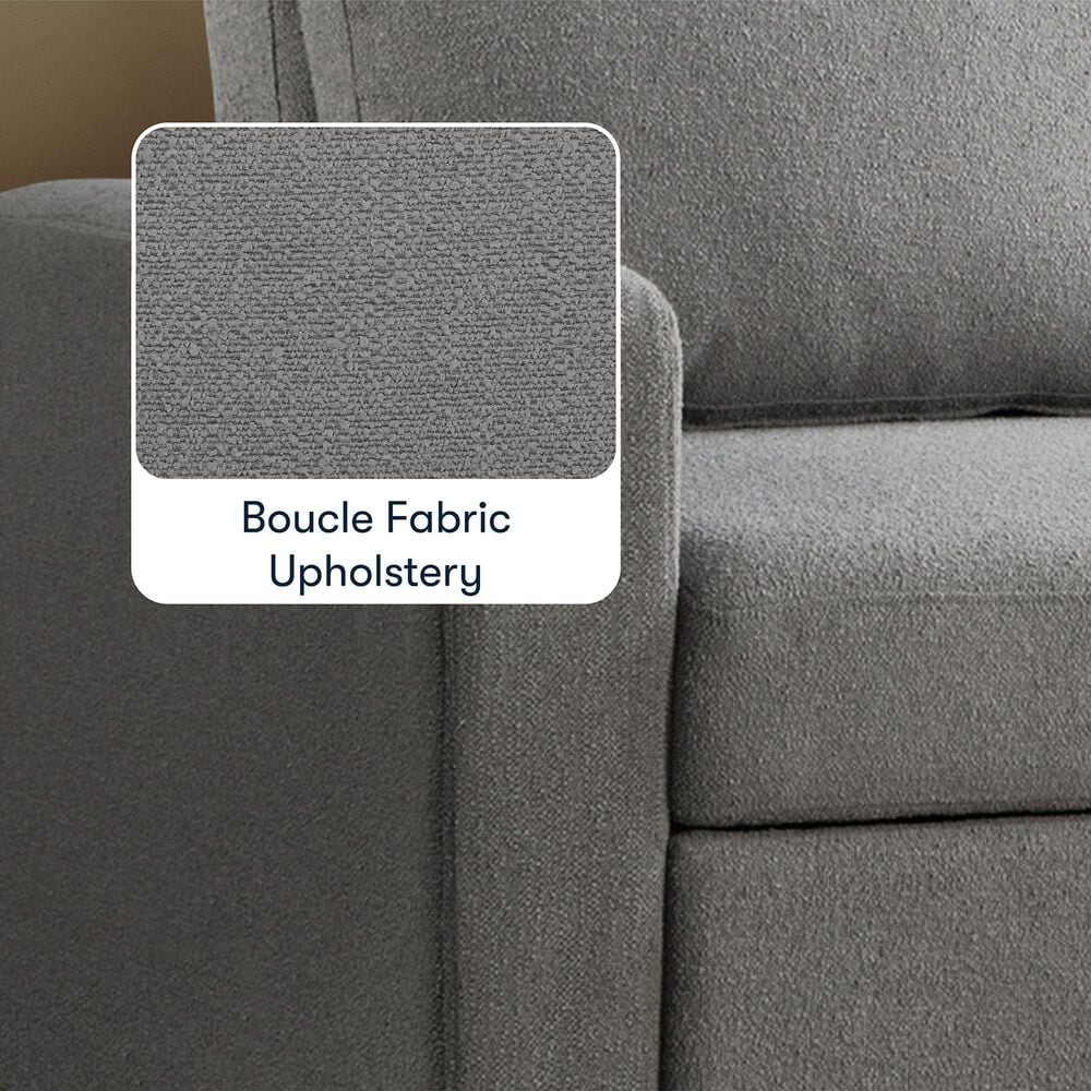 Lifestyle Solutions Tyler Convertible Sofa in Grey, , large