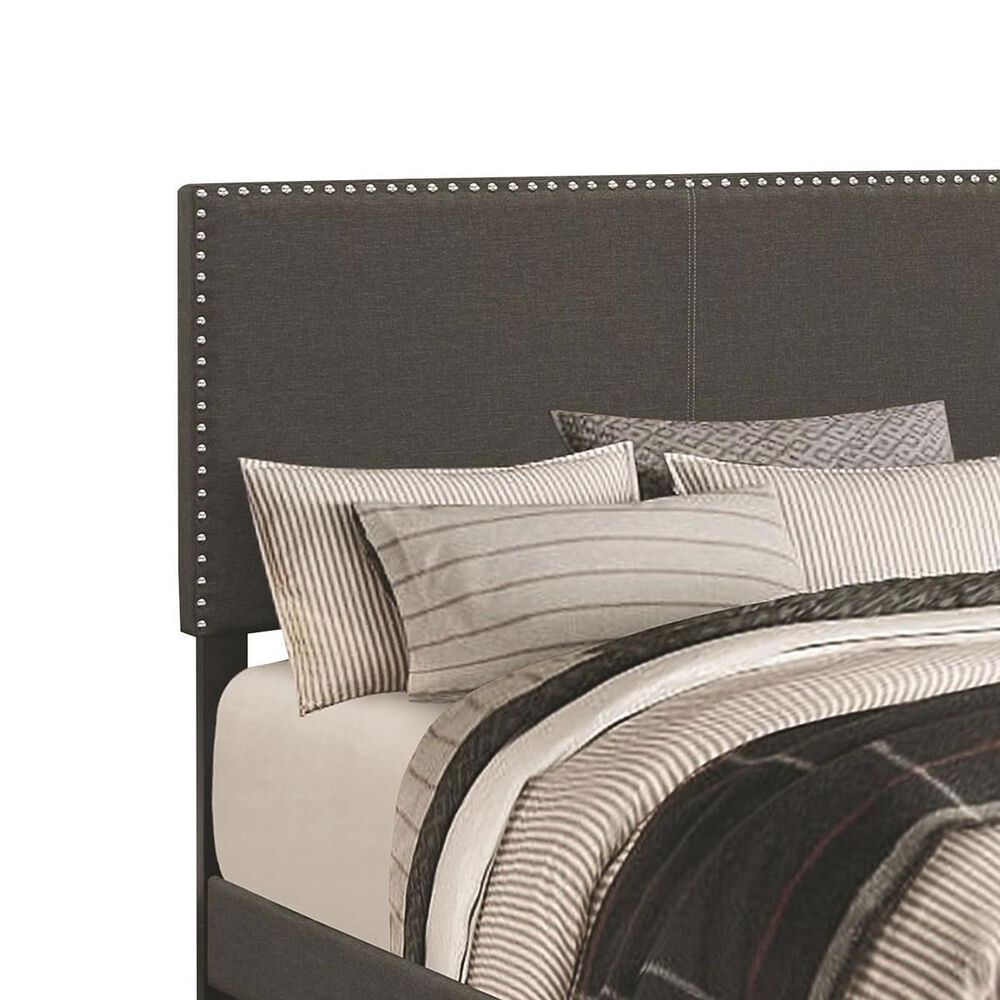 Pacific Landing Boyd Queen Upholstered Panel Bed in Charcoal, , large