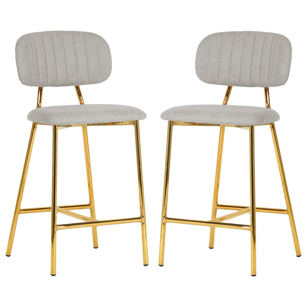 Tov Furniture Ariana Counter Stool in Grey (Set of 2) NFM