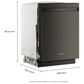 KitchenAid 24" Max Jets Third Rack Dishwasher with Advanced ProDry System, Pocket Handle and Ultra-bright LED Lighting in Black Ore, , large