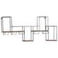 Maple and Jade 7-Bottle Display Wall Wine Rack in Matte Black and Brown, , large