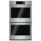 Bosch 800 Series 2-Piece Kitchen Package with Stainless Steel 9.2 Cu. Ft. Double Wall Oven and Black 30" Electric Cooktop, , large