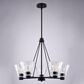 Vaxcel Lighting Dalton 5-Light Round Chandelier in Matte Black, , large