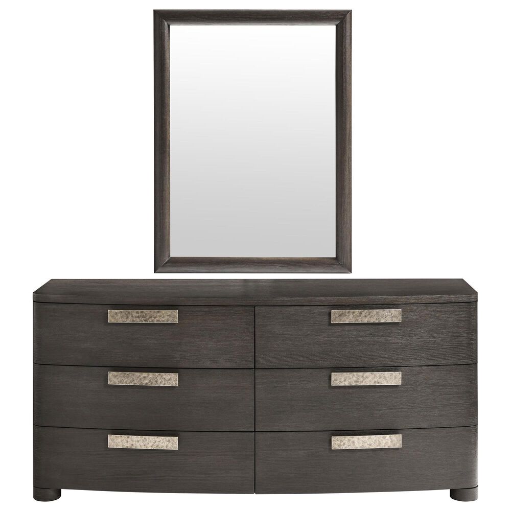 Bernhardt Geneve 6 Drawer Dresser and Mirror in Robor, , large
