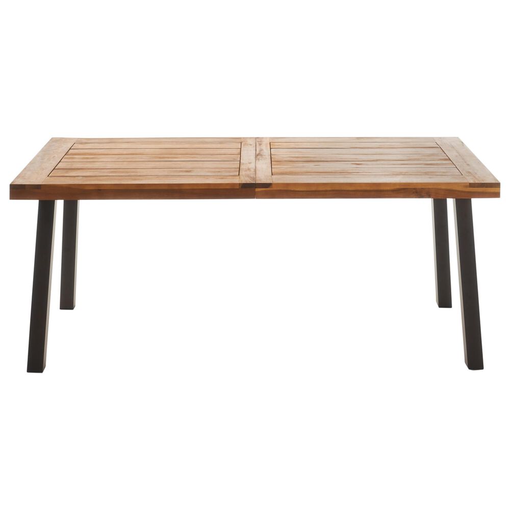 Noble House Della Patio Dining Table in Teak Brown - Table Only, , large