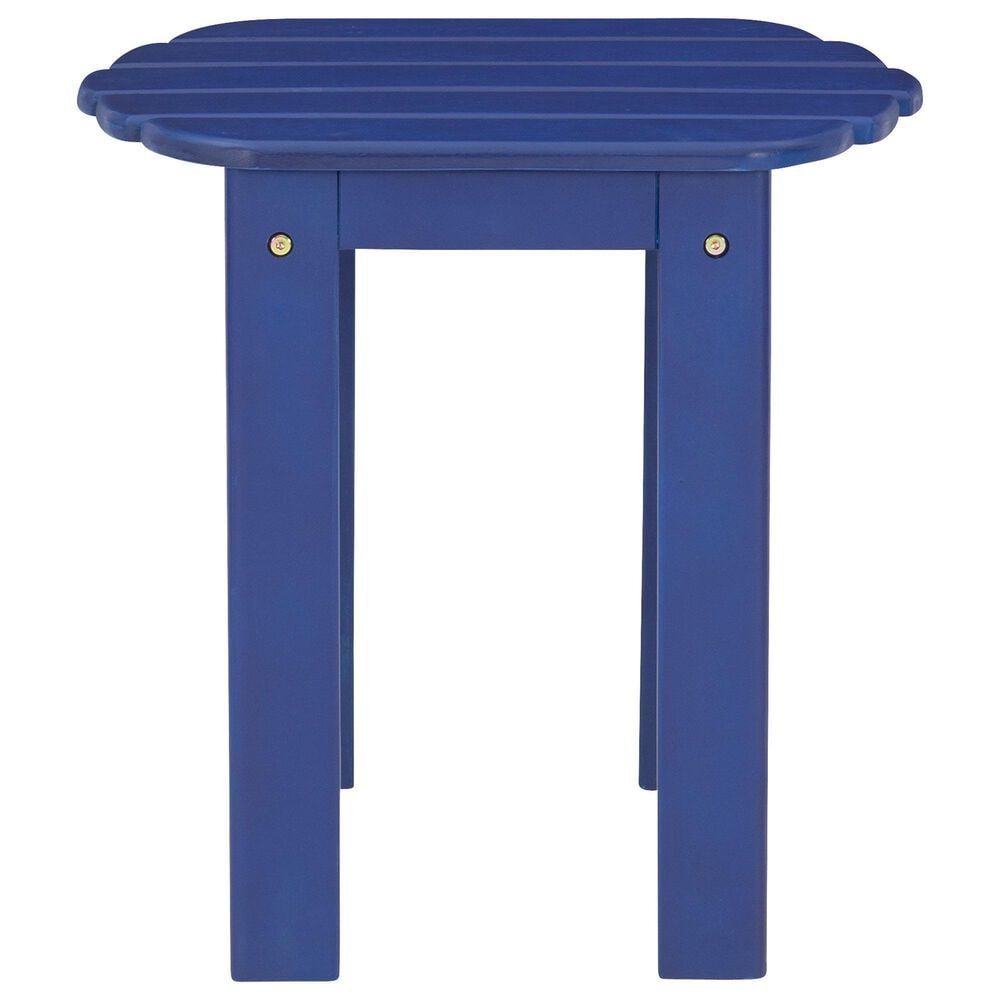 Linon Home Decor Adirondack End Table in Blue, , large