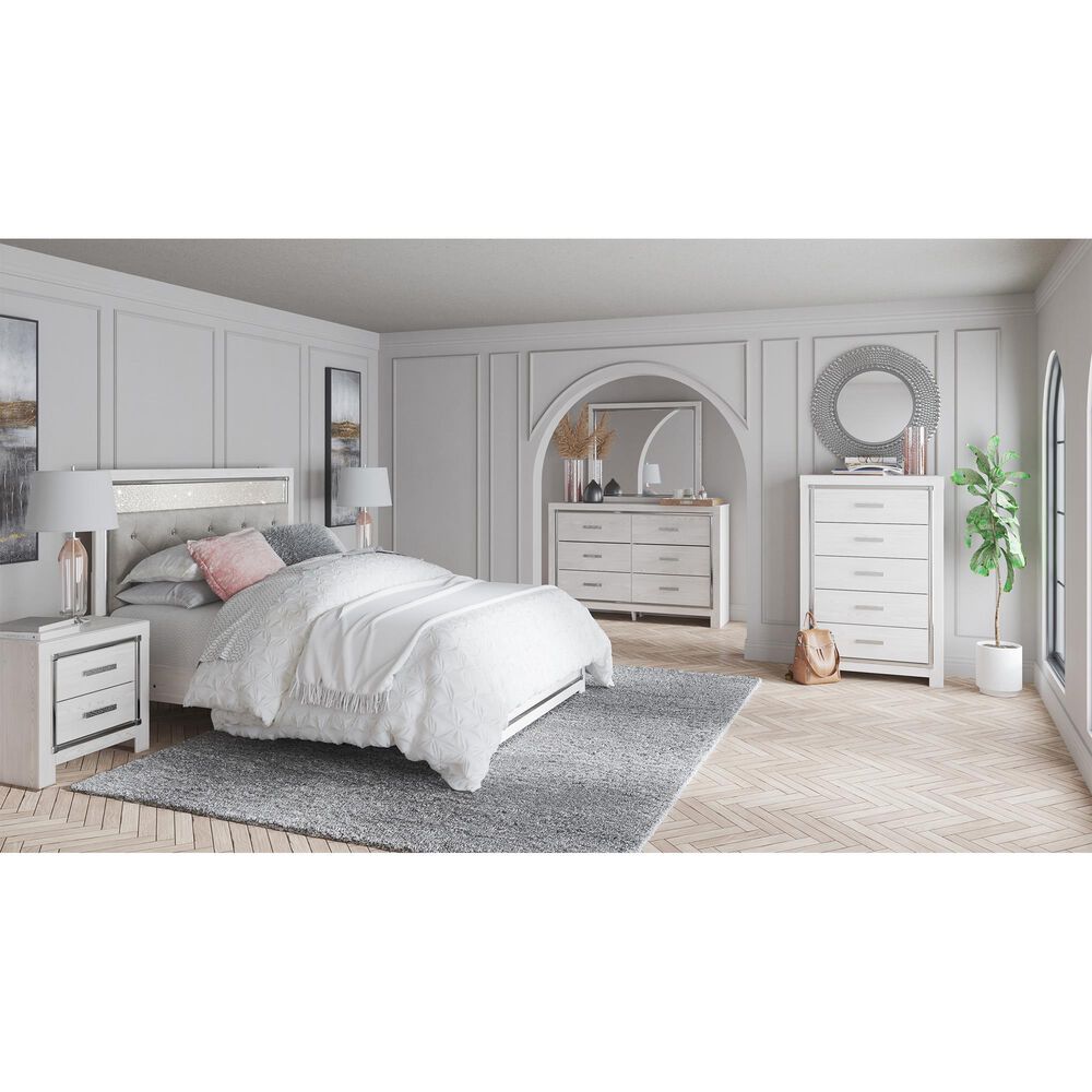 Ashley Altyra 4-Piece Queen Upholstered Bed Set in White, , large