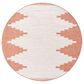 Surya Eagean EAG-2436 Rust, Ivory, Dusty Pink and Dusty Coral 7"10" Round Indoor/Outdoor Area Rug, , large