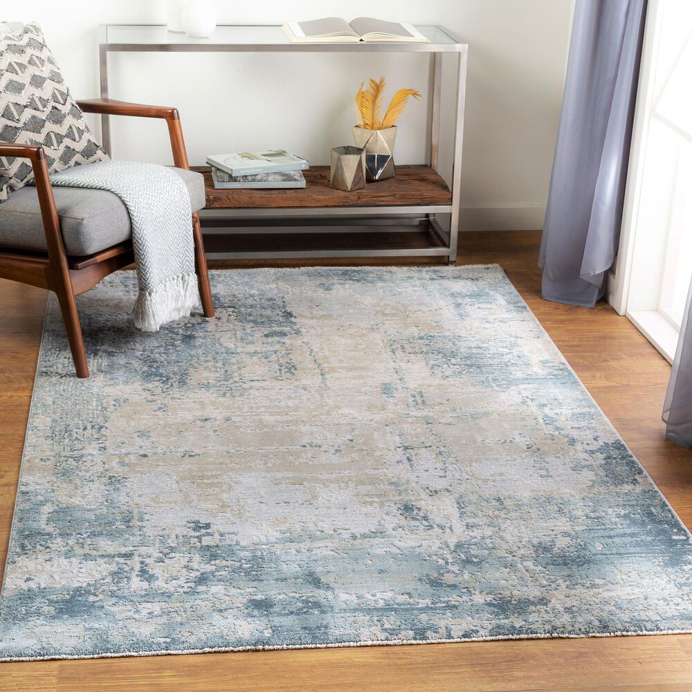 Surya Brunswick 10&#39; x 14&#39; Dusty Sage, Light Gray, Olive, Pale Blue, Taupe, Teal and Navy Area Rug, , large