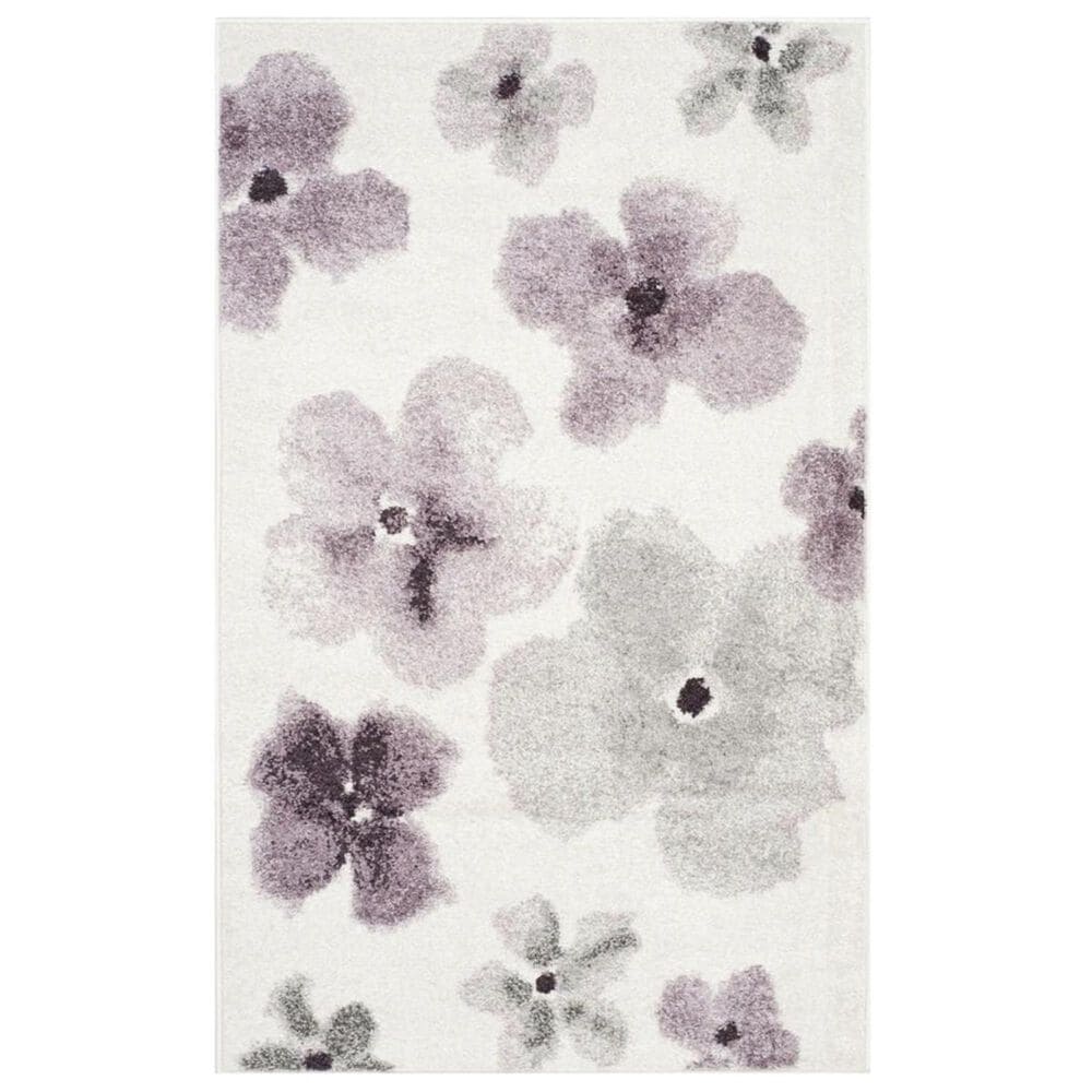 Safavieh Adirondack ADR123L 3" x 5" Ivory and Purple Area Rug, , large