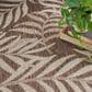 Nourison Garden Oasis Nature Mocha 5" x 7" Indoor/Outdoor Area Rug, , large