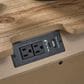 Millenium Ridgester King Panel Bed with Two Nightstands in Light Brown with USB Ports, , large