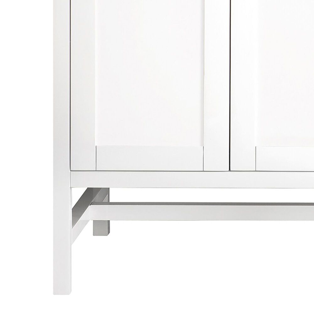 James Martin Vanities Addison 72&quot; Double Bathroom Vanity in Glossy White with 3 cm Arctic Fall Solid Surface Top and Rectangular Sinks, , large