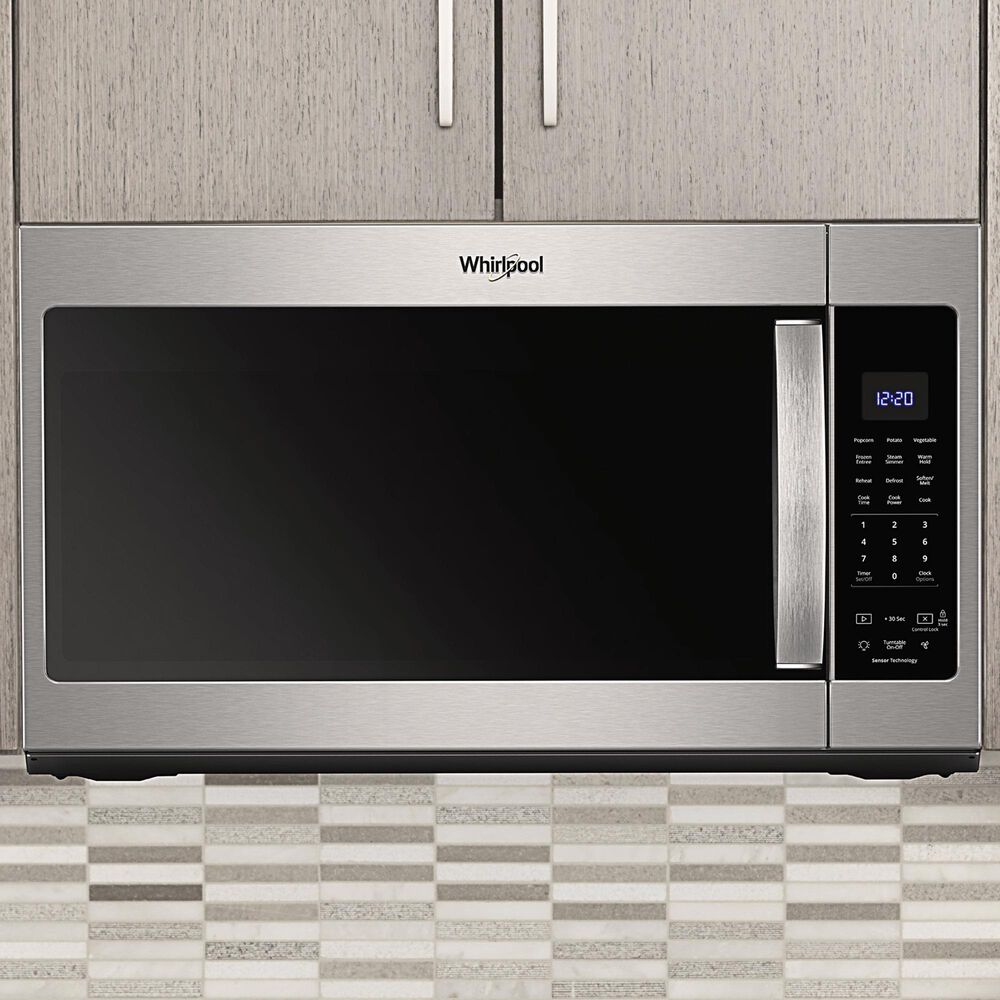 Whirlpool 1.9 Cu. Ft. Capacity Steam Microwave with Sensor Cooking in Stainless Steel, , large