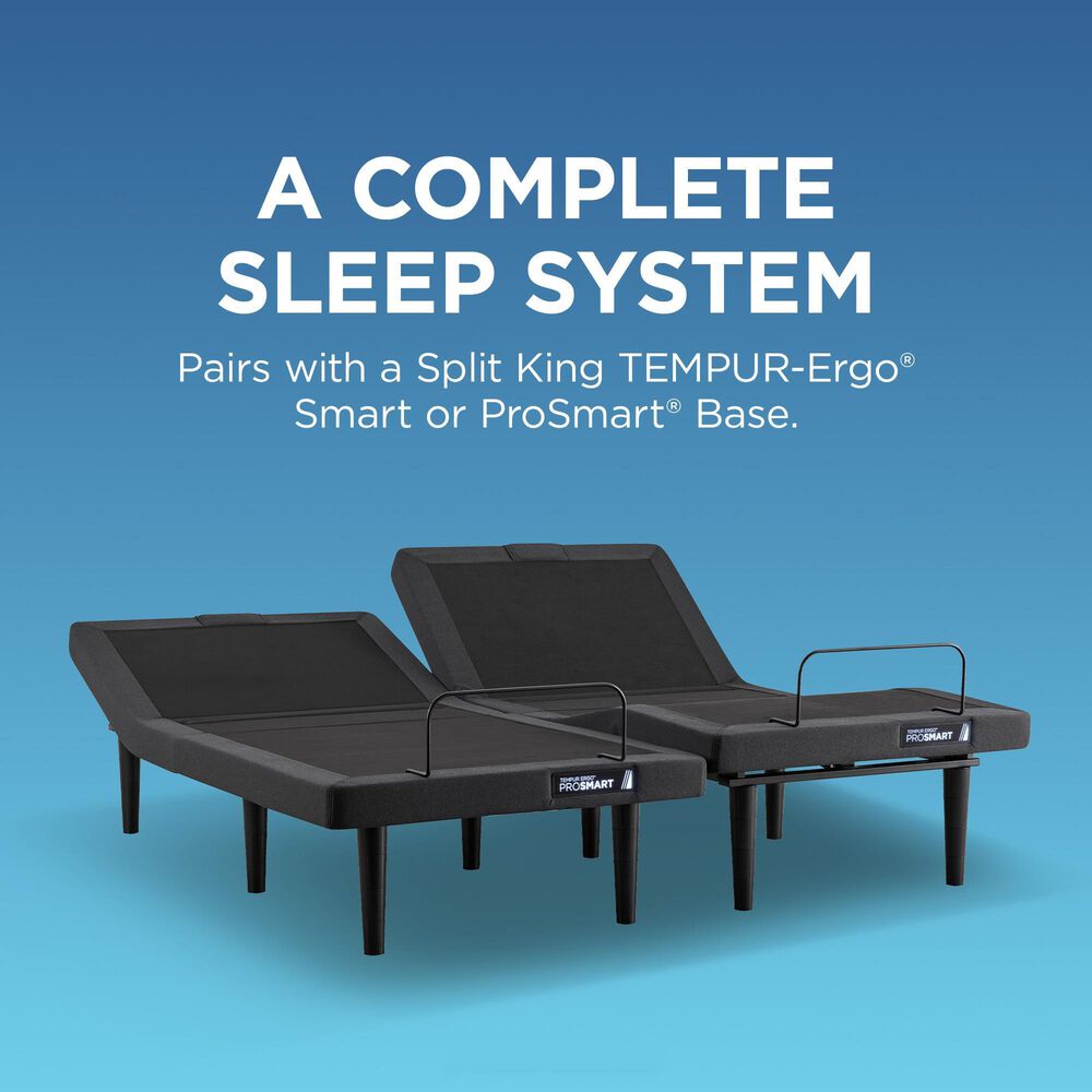 Tempur-Pedic LuxeBreeze 2.0 Firm Flex Head King Mattress with 2 Twin XL Ergo ProSmart Adjustable Bases, , large