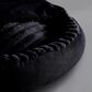 Hallmart Collectibles Hooded Large Round Cuddler Pet Bed in Black, , large