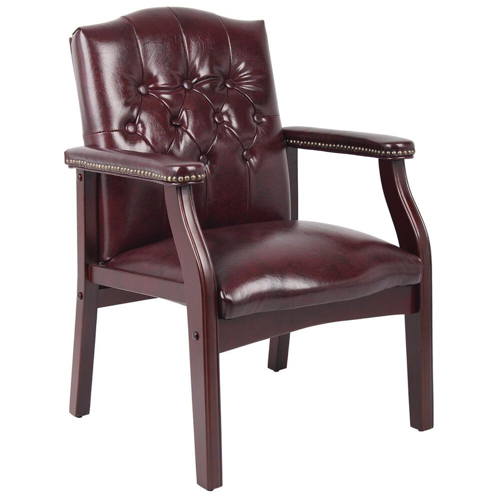 Regal Co. Boss Guest Chair in Burgundy, , large