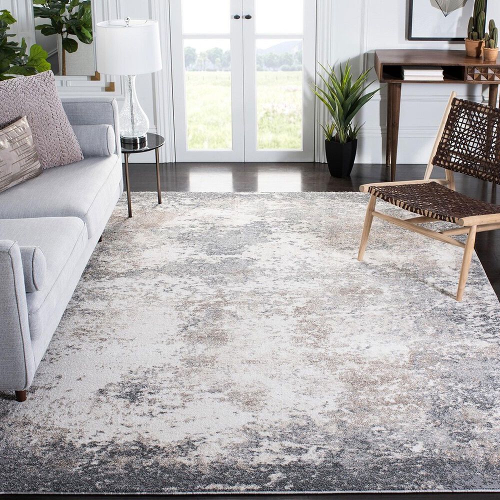 Safavieh Aston 8&#39; x 10&#39; Grey and Ivory Area Rug, , large