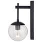 Vaxcel Keeler 12" 1-Light Outdoor Wall Sconce in Matte Black, , large